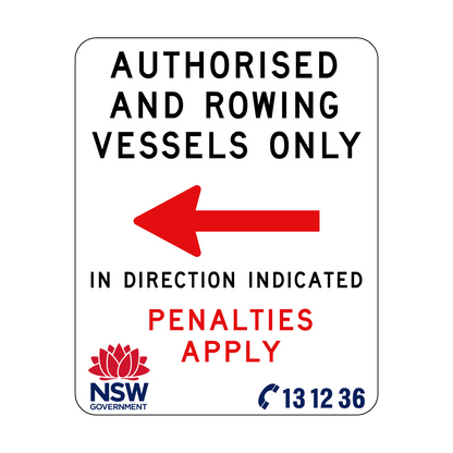 Authorised and Rowing Vessels Only