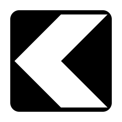 Un-directional Chevron Hazard Marker