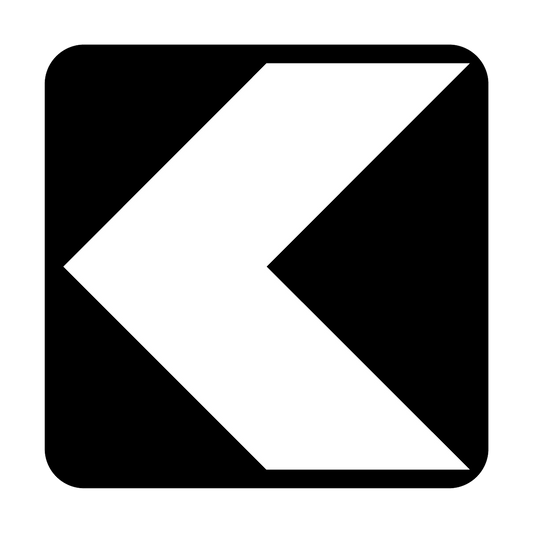 Un-directional Chevron Hazard Marker