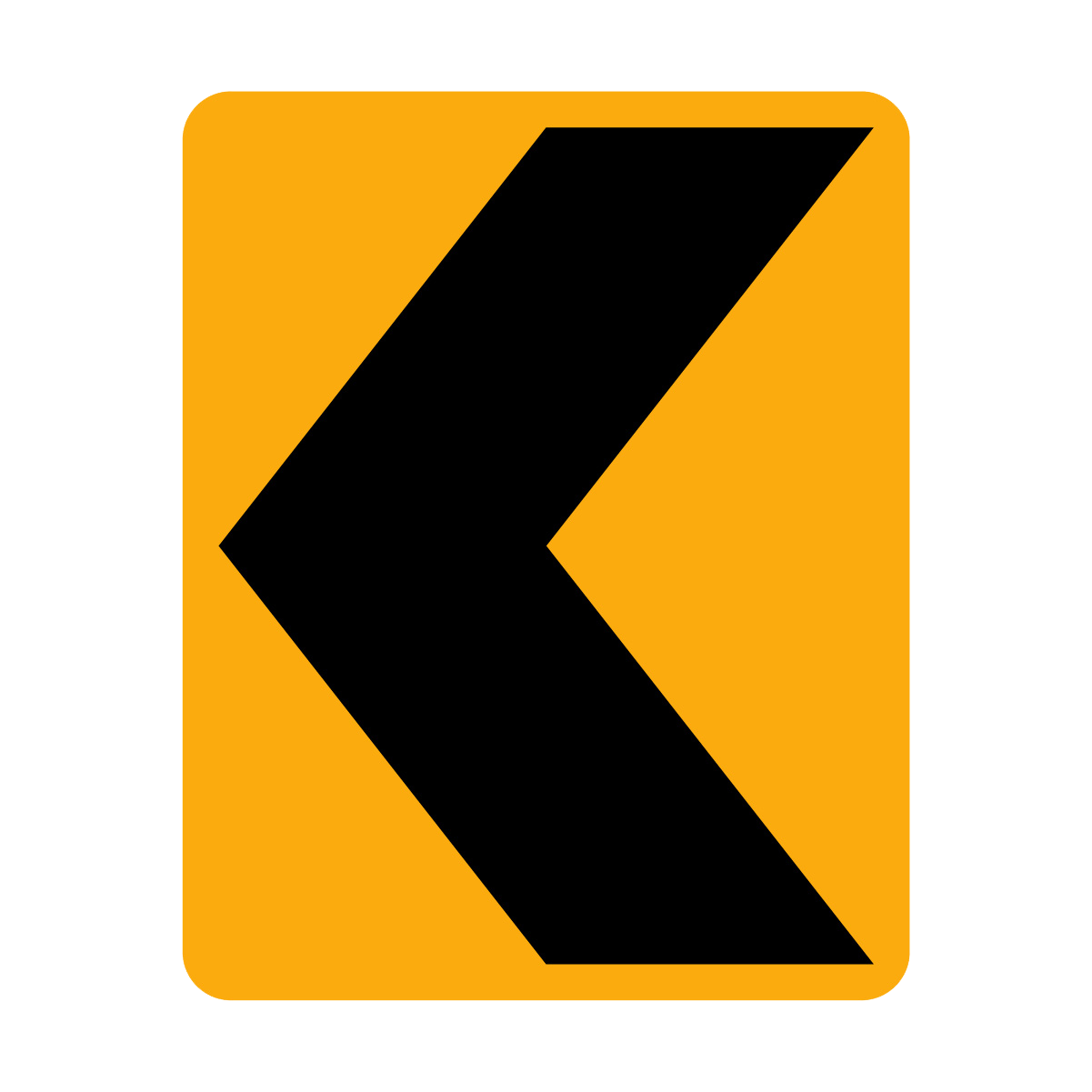 Chevron Hazard Marker - Left