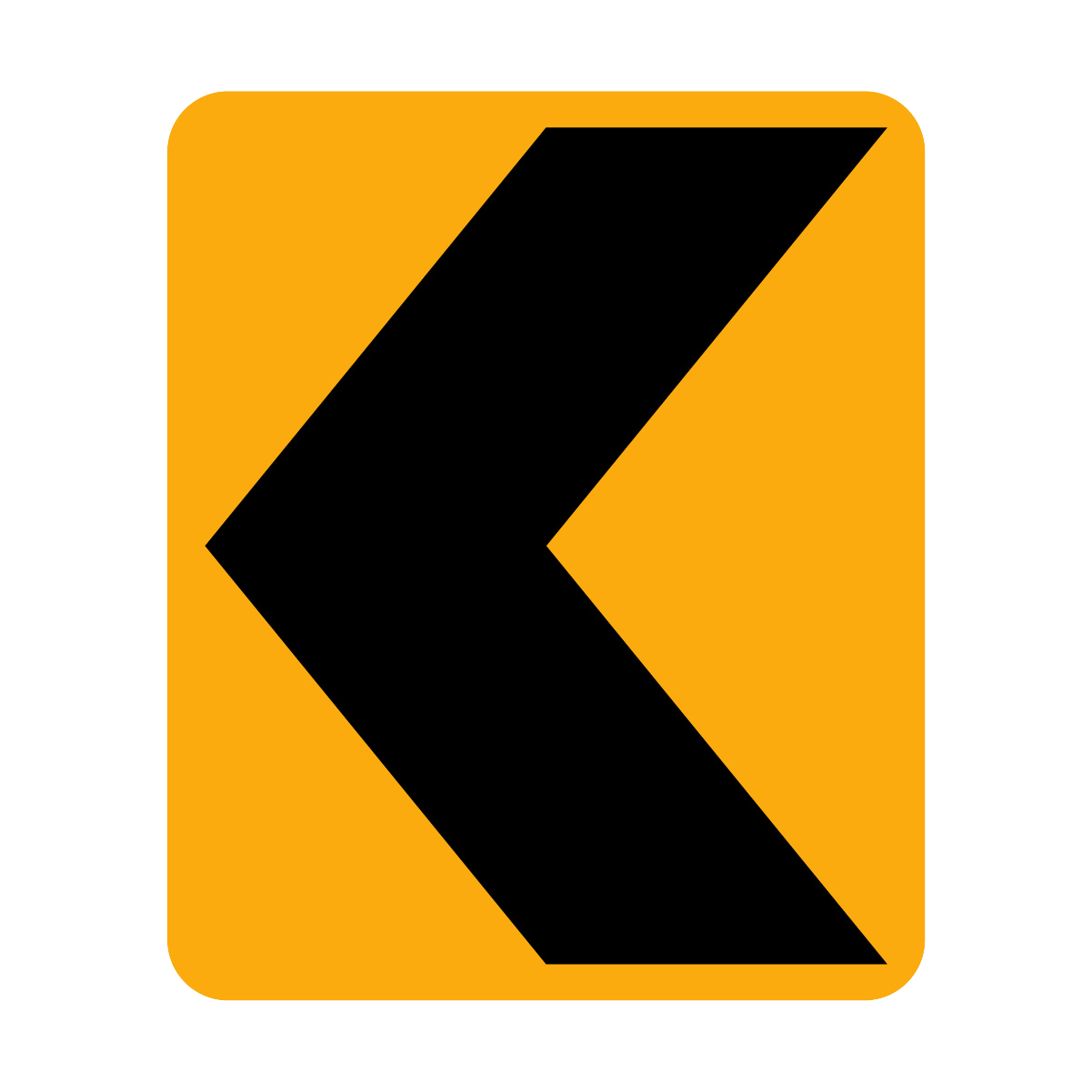 Chevron Hazard Marker - Left