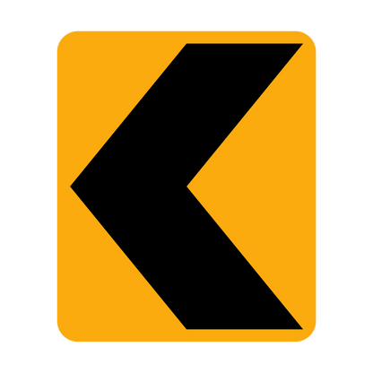 Chevron Hazard Marker - Left