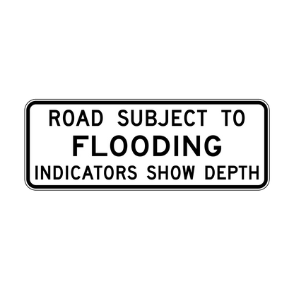 Road Subject To Flooding Sign