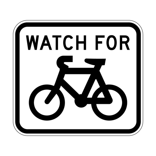 Watch For Bicycles Sign