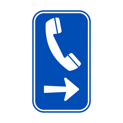 Emergency Phone Only Sign