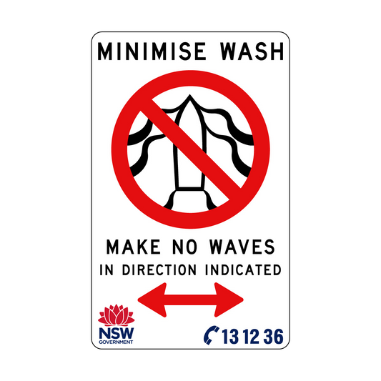 Minimise Wash Make No Waves In Direction Indicated