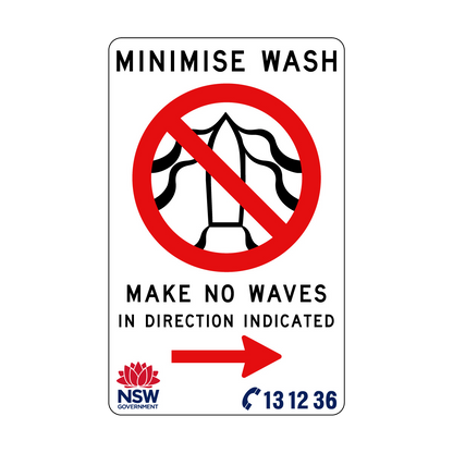 Minimise Wash Make No Waves In Direction Indicated