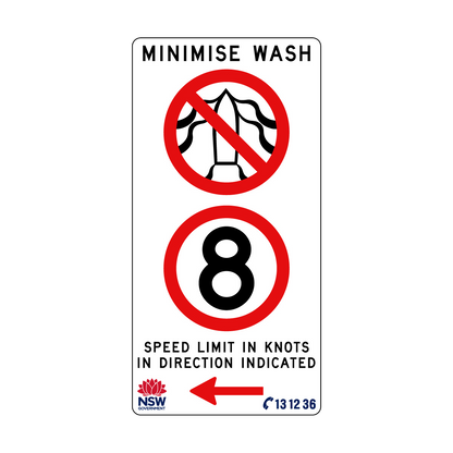 Minimise Wash Speed Limit In Knots