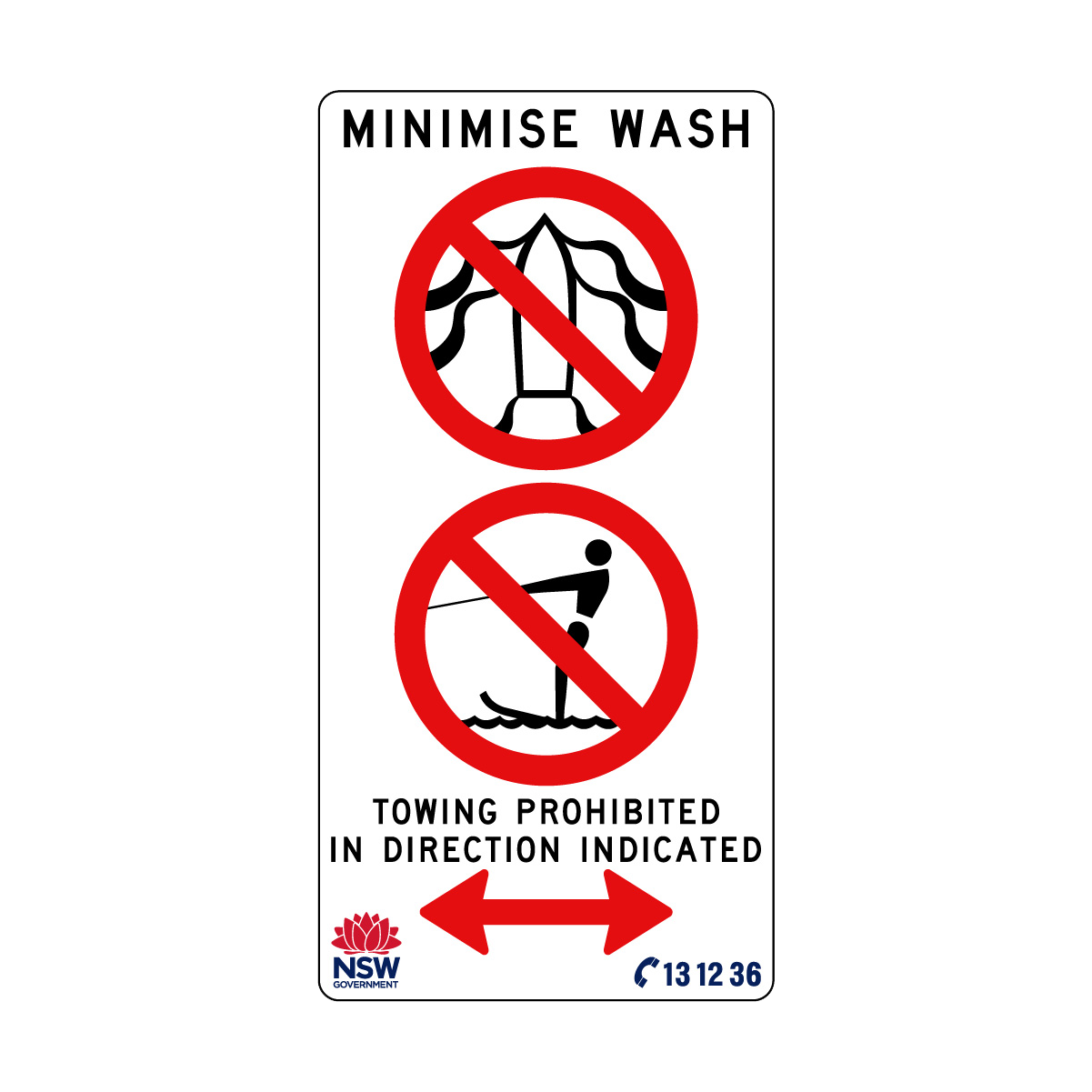 Minimise Wash Towing Prohibited