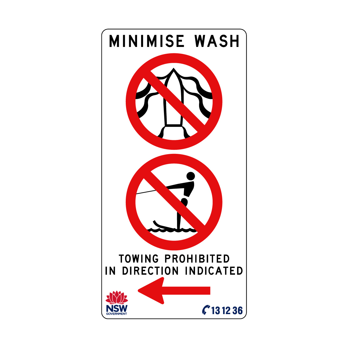 Minimise Wash Towing Prohibited