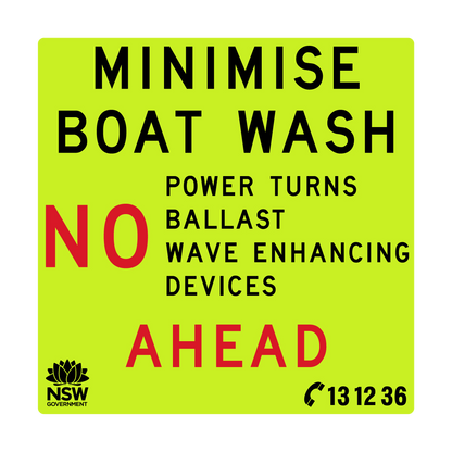 Minimise Boat Wash No Power Turns etc