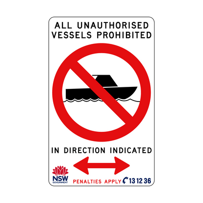 All Unauthorised Vessels Prohibited