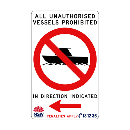 All Unauthorised Vessels Prohibited