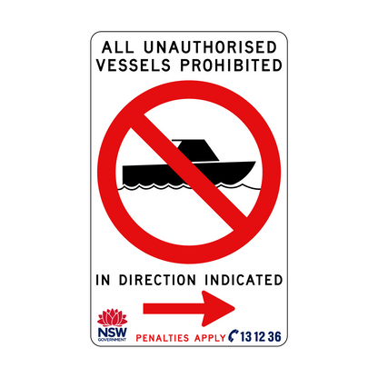 All Unauthorised Vessels Prohibited