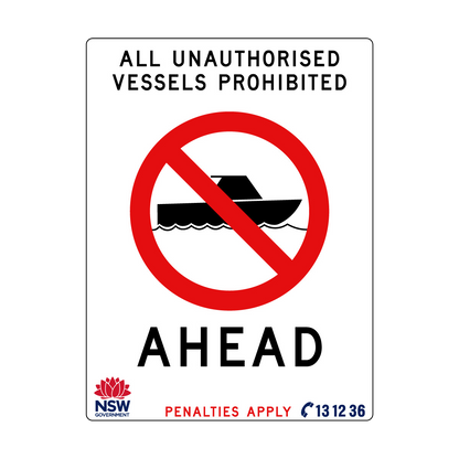 All Unauthorised Vessels Prohibited