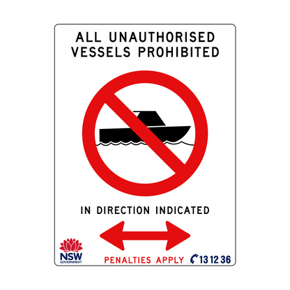 All Unauthorised Vessels Prohibited