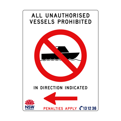 All Unauthorised Vessels Prohibited