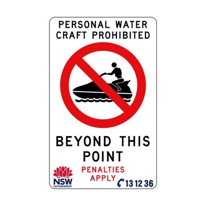 Personal Water Craft Prohibited