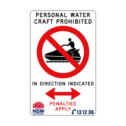 Personal Water Craft Prohibited