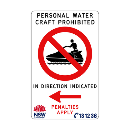 Personal Water Craft Prohibited