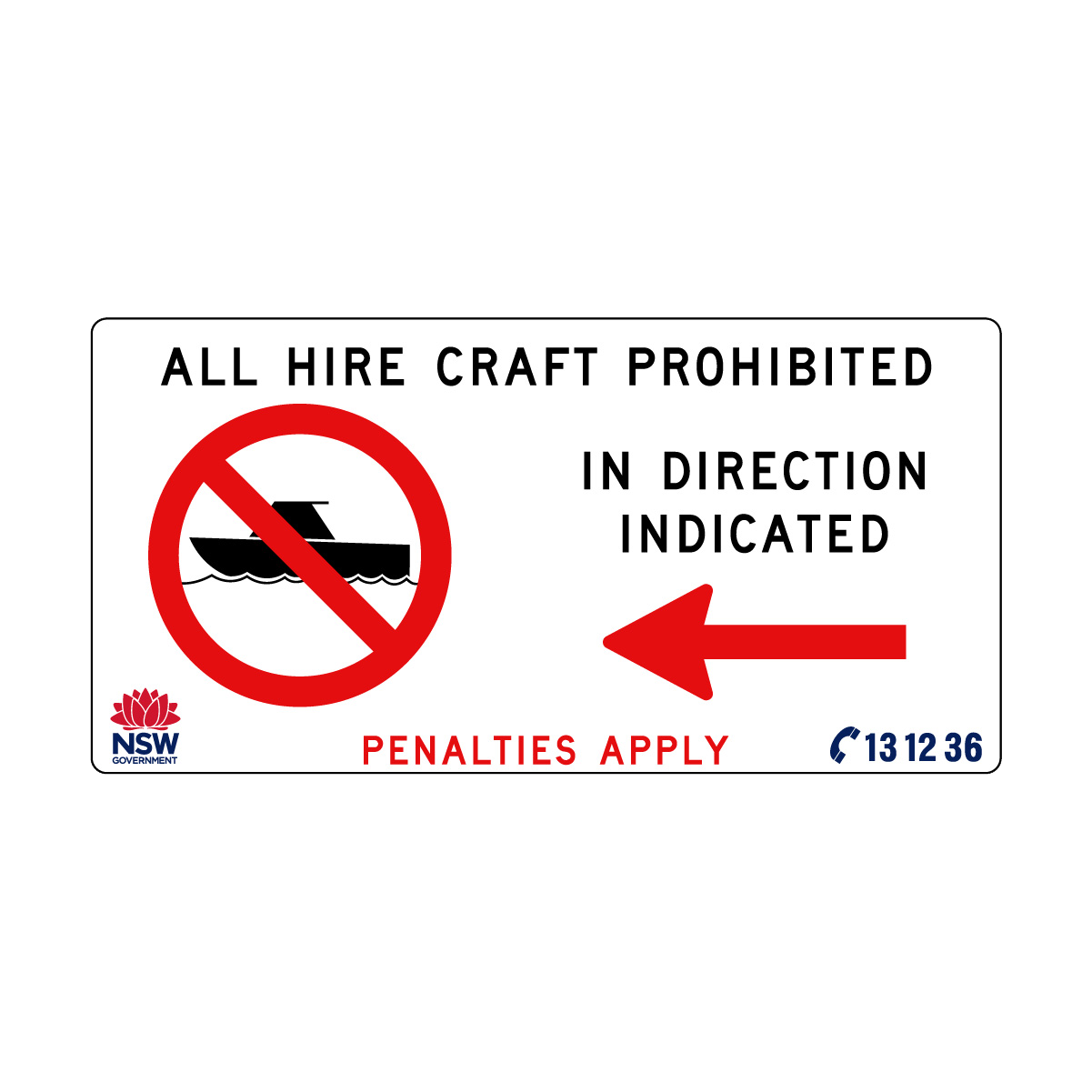 All Hire Craft Prohibited