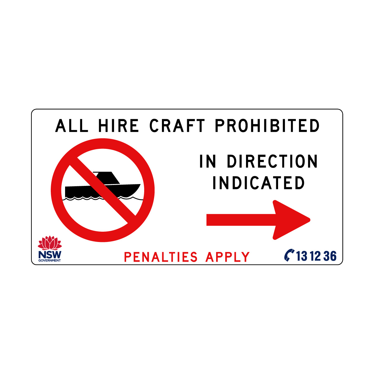 All Hire Craft Prohibited