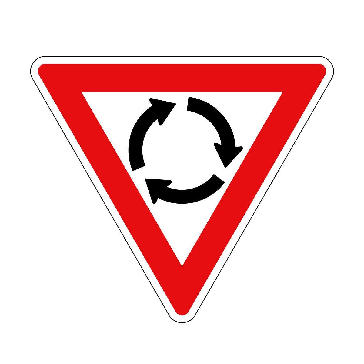 Give Way: Roundabout Sign