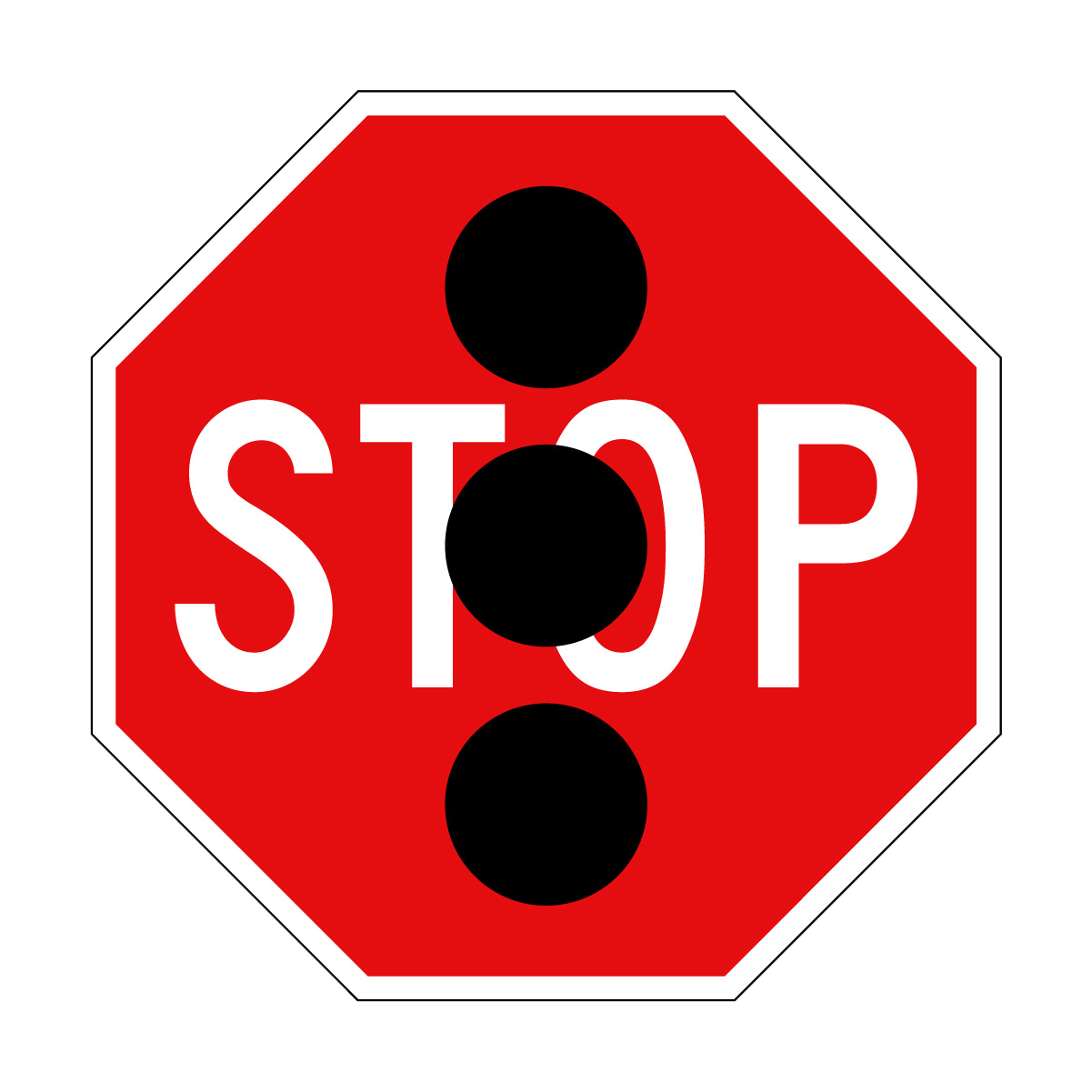 Traffic Signal Stop Sign