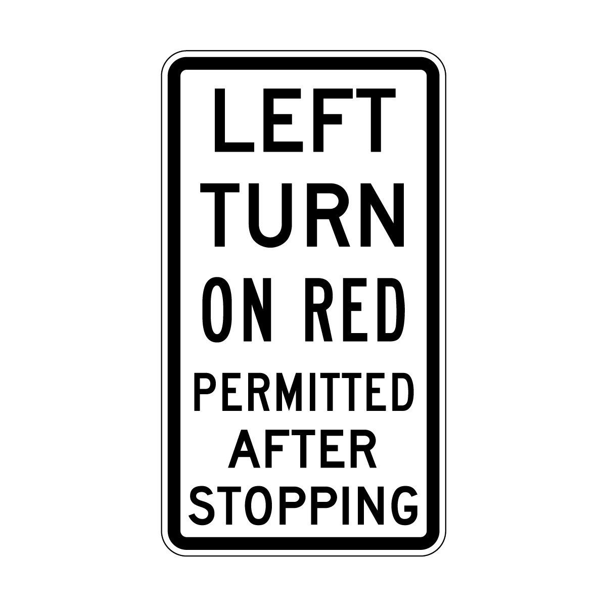 Left Turn Permitted After Stopping Sign