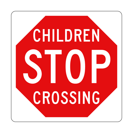 Stop: Children Crossing Sign