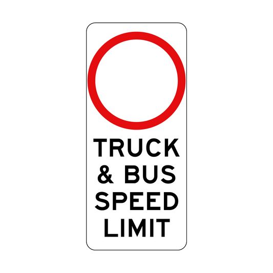 ..km Truck & Bus Speed Limit Sign