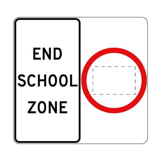 End School Zone Sign