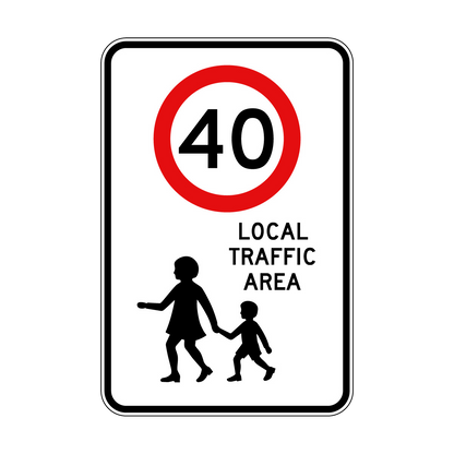 40 Local Traffic Area Sign