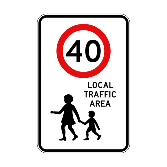 40 Local Traffic Area Sign