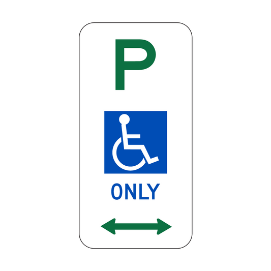 Disabled Parking Only Sign L&R