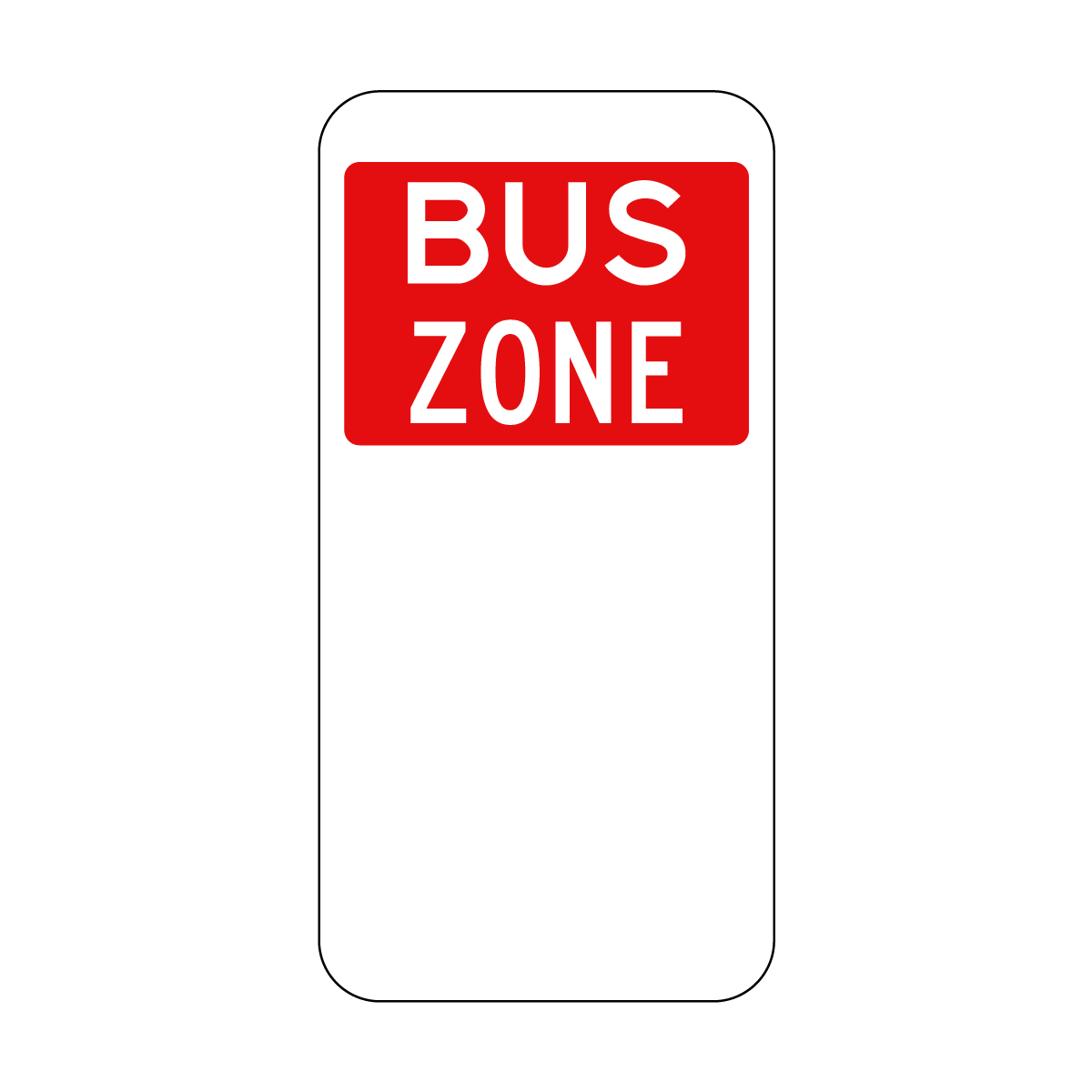 Bus Zone Sign