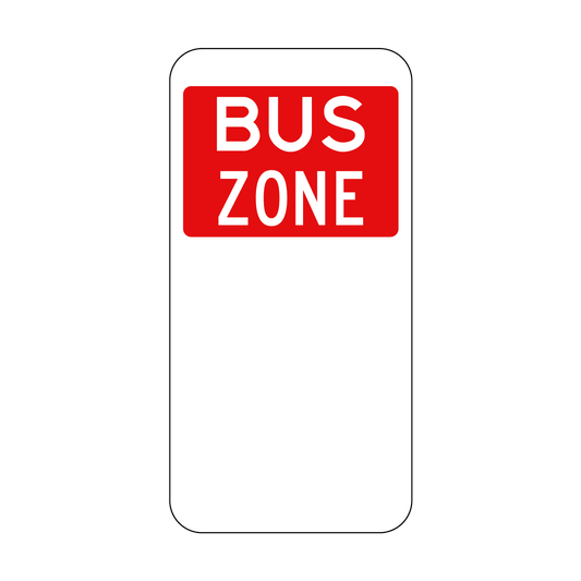 Bus Zone Sign