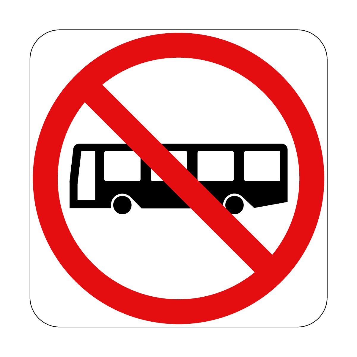 Buses Prohibited Sign