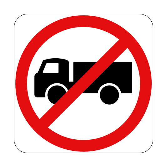 Trucks Prohibited Sign