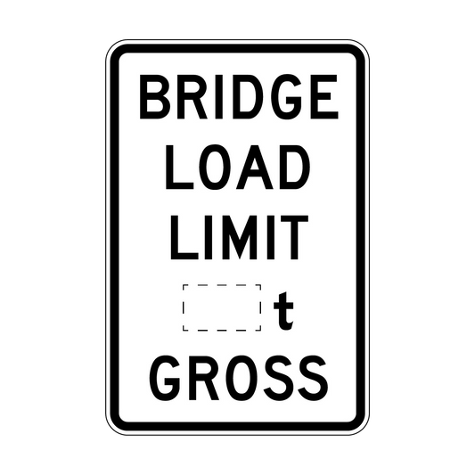 Bridge Load Limit Sign