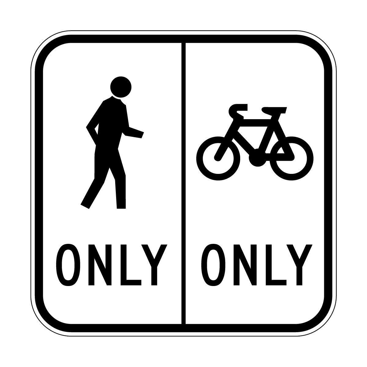 Seperated Footway Sign