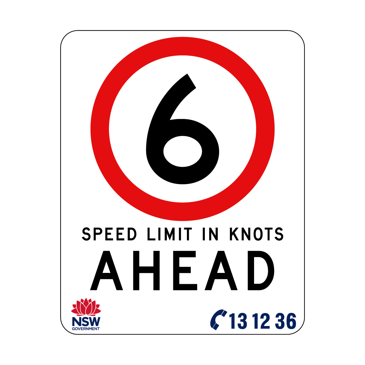 Speed Limit In Knots 570mm x 710mm