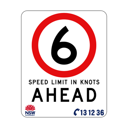 Speed Limit In Knots 570mm x 710mm