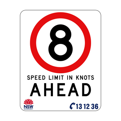 Speed Limit In Knots 570mm x 710mm