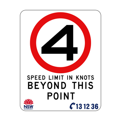 Speed Limit In Knots 570mm x 710mm