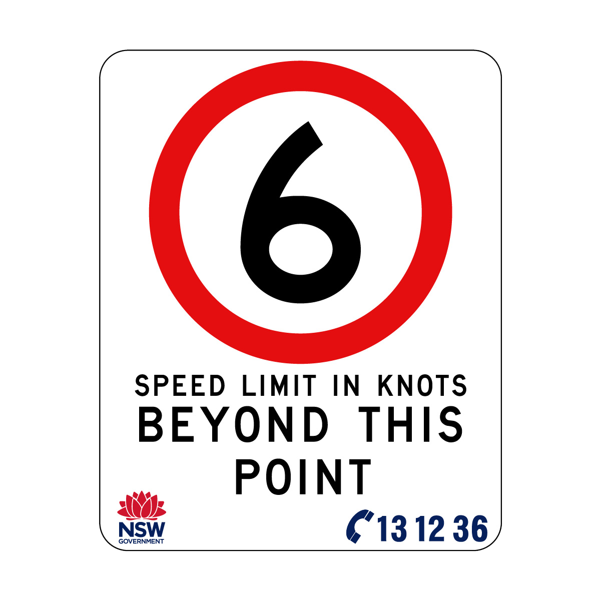 Speed Limit In Knots 570mm x 710mm