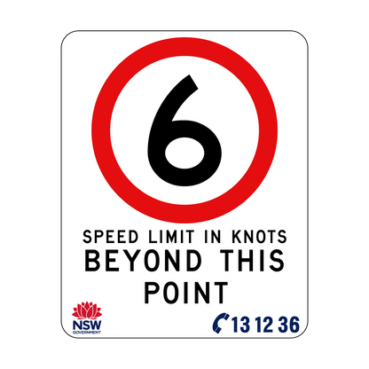 Speed Limit In Knots 570mm x 710mm