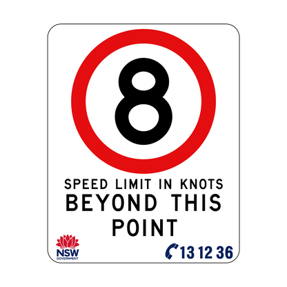 Speed Limit In Knots 570mm x 710mm