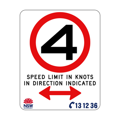 Speed Limit In Knots 570mm x 710mm