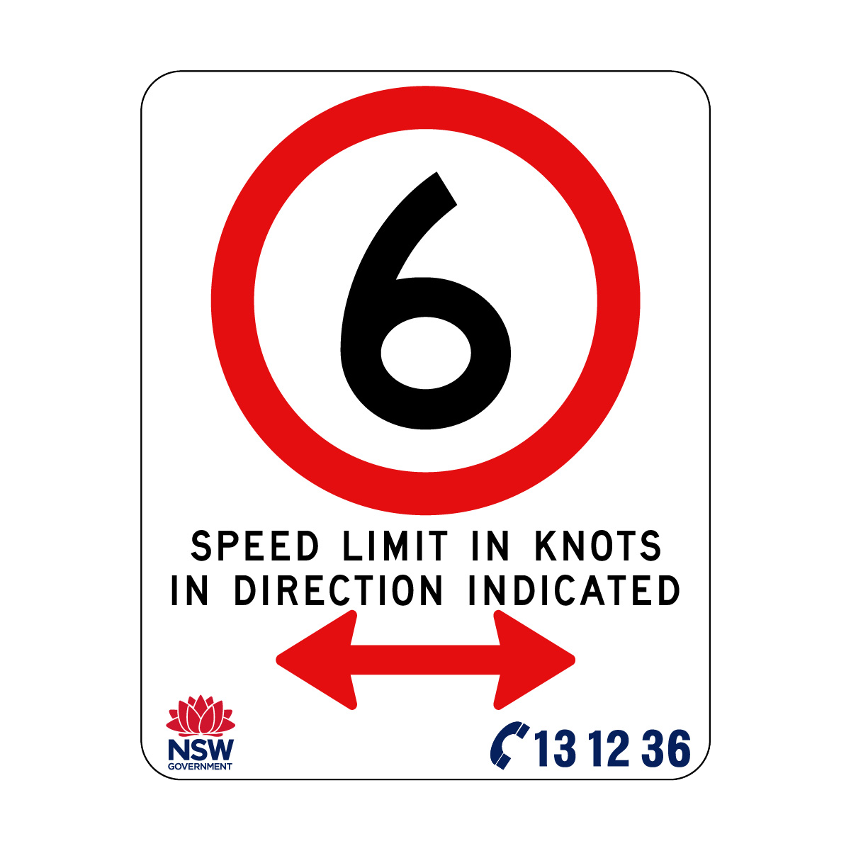 Speed Limit In Knots 570mm x 710mm